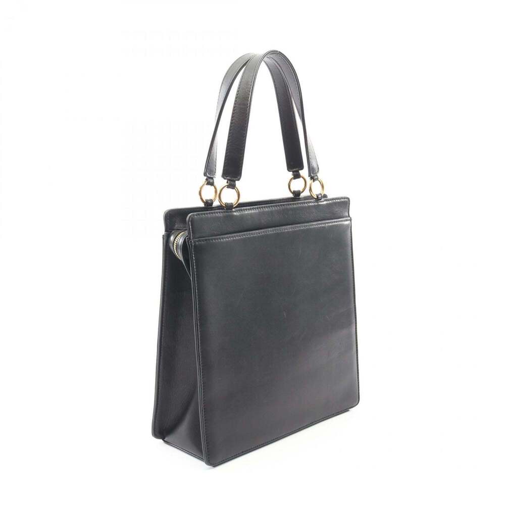 CHANEL Black Lambskin Leather Tote Bag - Picture 2 of 11